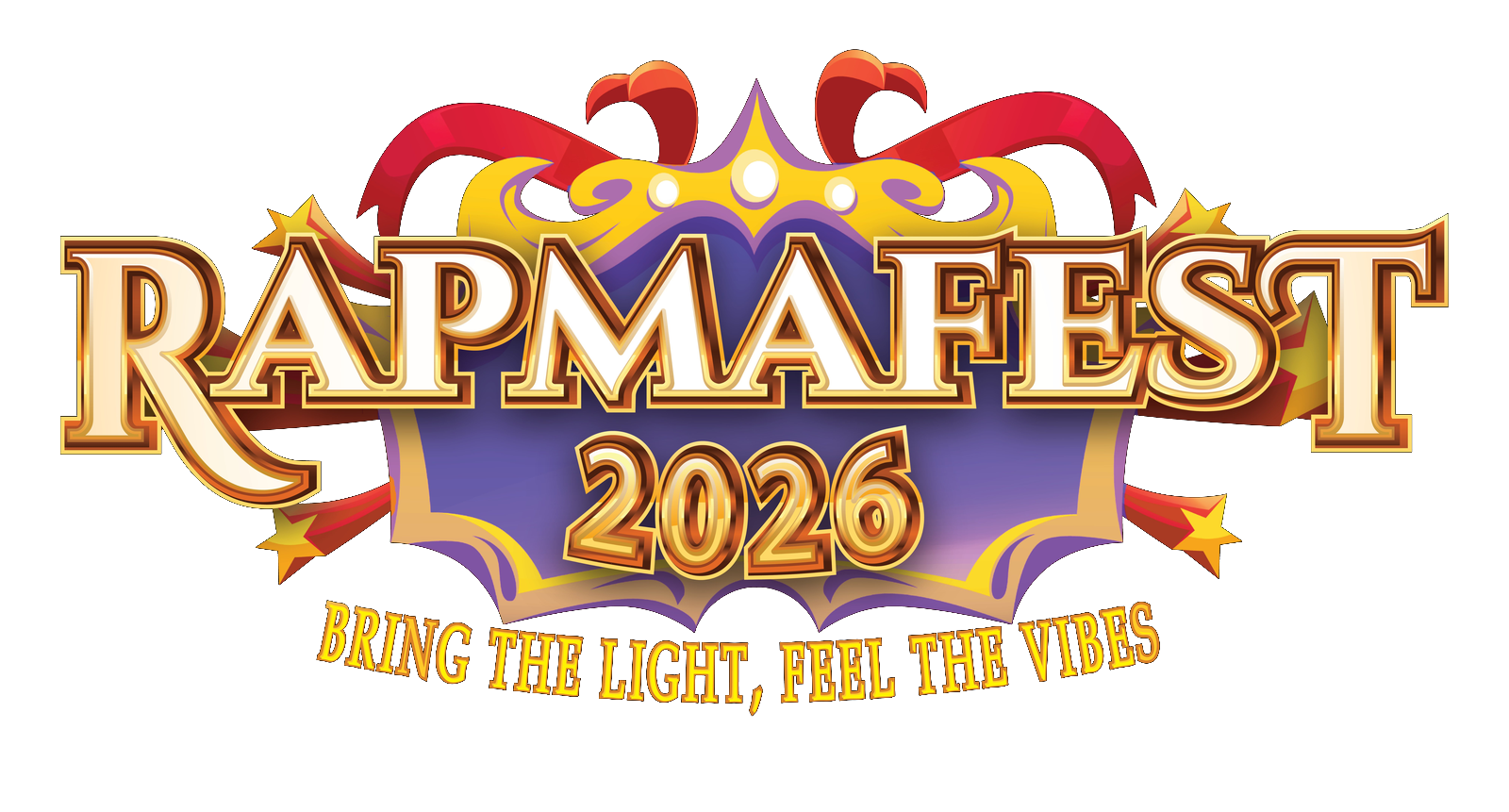Logo RapmaFest 2026 — Bring The Light, Feel The Vibes